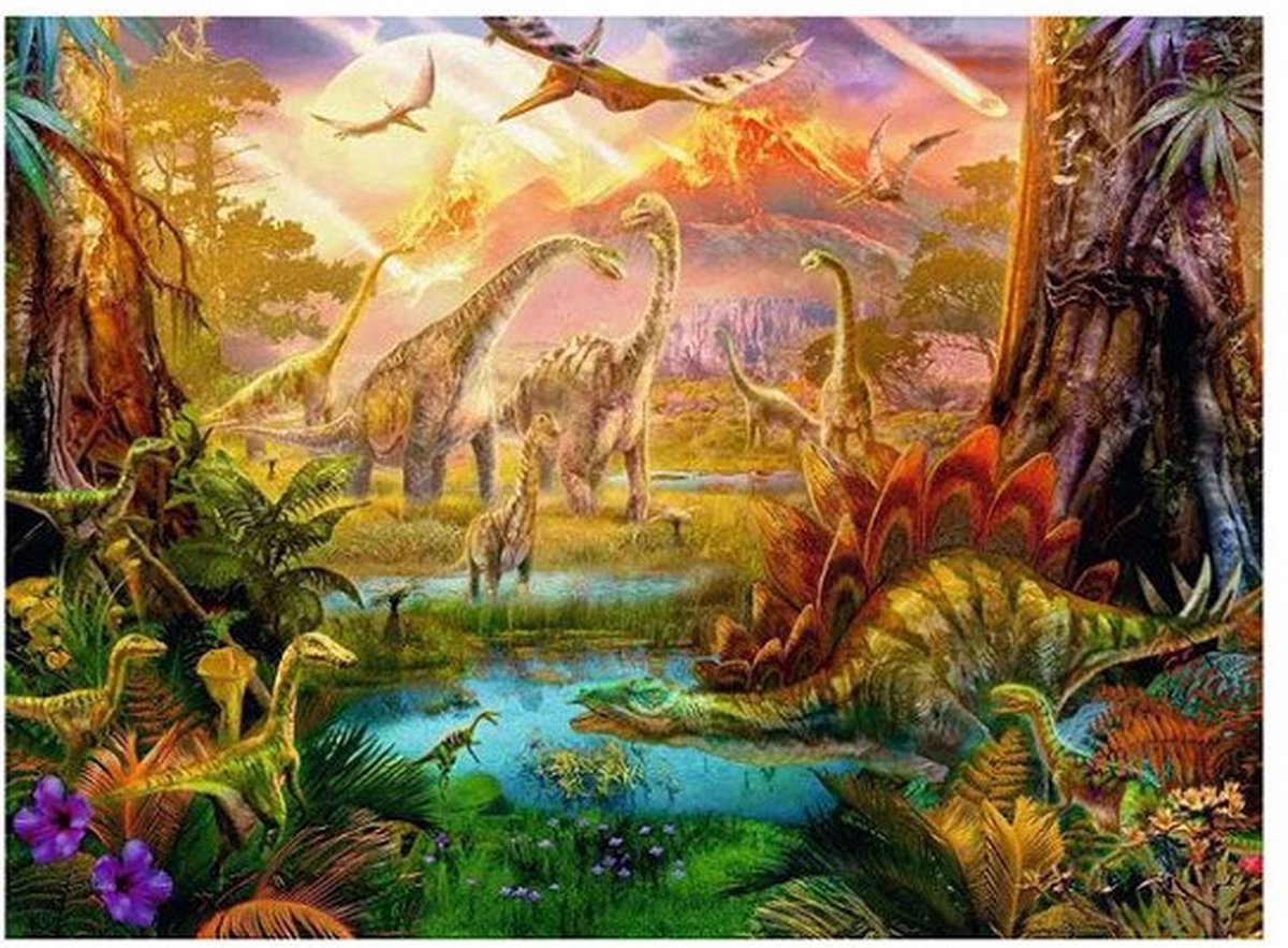 Puzzle Ravensburger Puzzle dinosaure - 500 pièces.