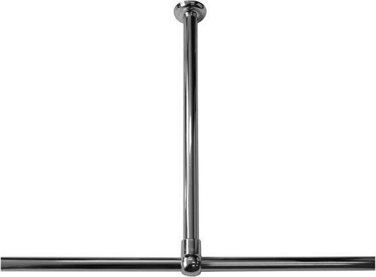 Sealskin seallux - support plafond pour tringle à rideau de douche 60 cm - chrome