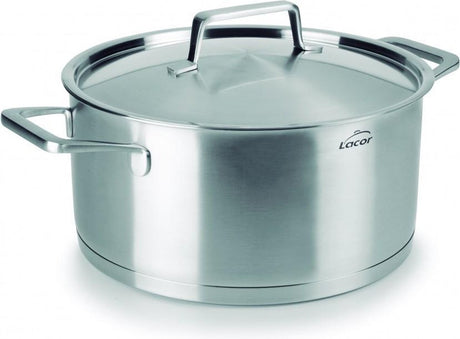Casserole foodie Lacor avec couvercle - ø 20cm - 3l - acier inoxydable