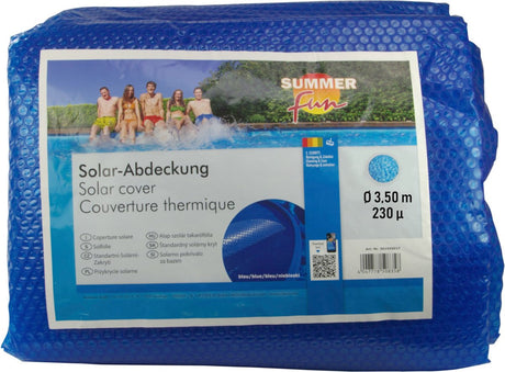 Summer fun summer - fun - couverture de piscine d'été - solaire - ronde - 350 - cm - pe - bleu
