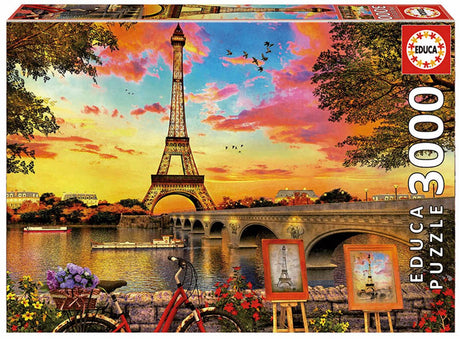 Educa - puzzle - 3000 pièces - coucher de soleil à Paris