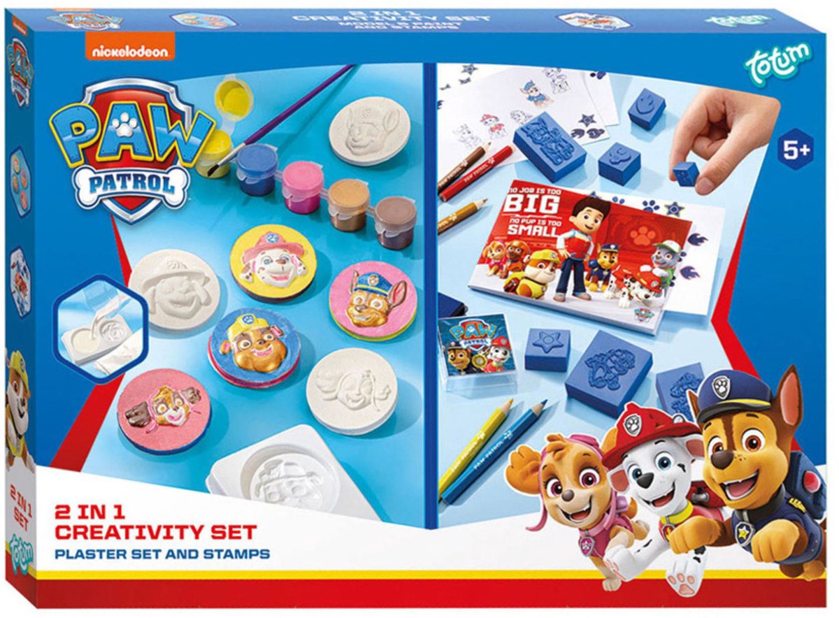PAW PATROL TOTUM 2IN1 Gypse et timbres