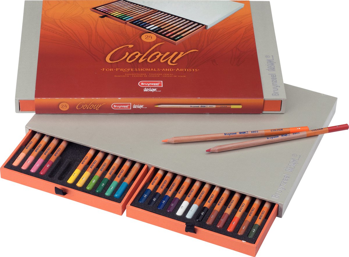 Boîte de couleur Bruynzeel 24 crayons de couleur
