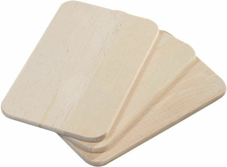 Set de planches à pain et petit-déjeuner Kesper - 3x pièces - bois de bouleau - 23 x 15 x 1 cm - couleur naturelle - très haute qualité