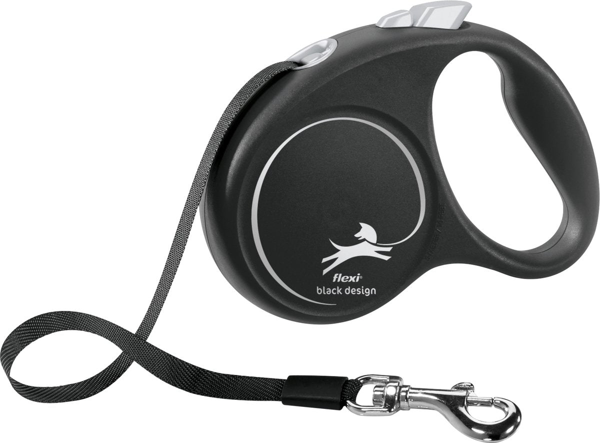 Ruban design noir ligne rétractable Flexi noir