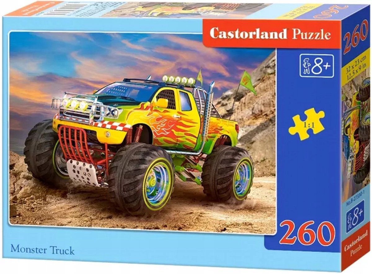 Castorland puzzle camion monstre avec 260 éléments