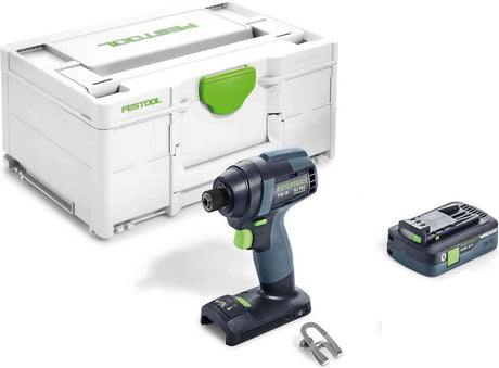 Festool tid 18-basic-4.0 -promo 2022 - Jeu de clés à chocs avec batterie li-ion 18v dans systainer (batterie 4,0ah)