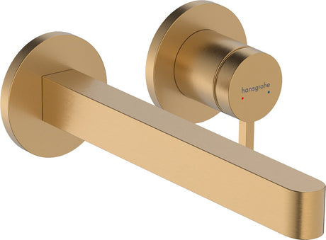 Hansgrohe finoris - mitigeur lavabo à encastrer - commande monocommande - avec bouchon de vidange - 228 mm - bronze brossé