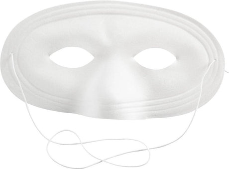 Société créative http: www.ccobby.nl masque-10-cm-17-5-cm-blanc-1-pièce