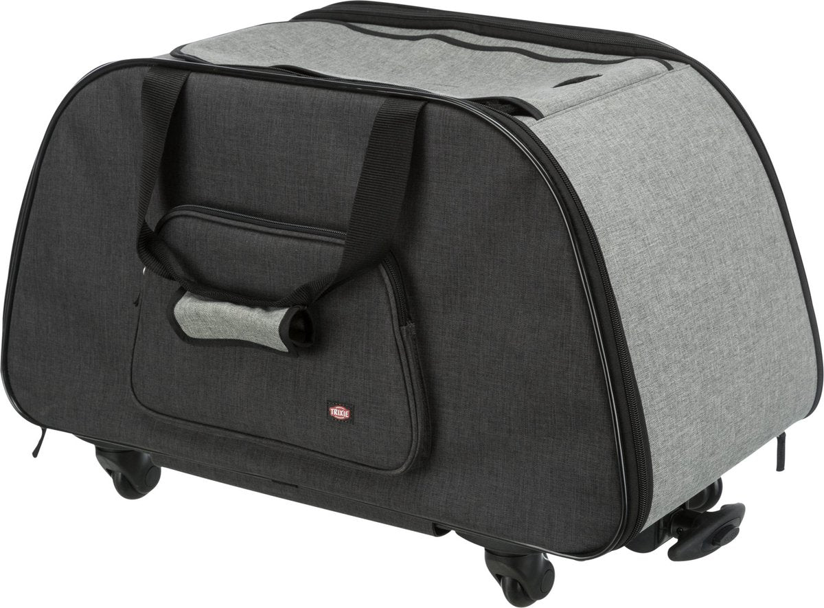 Trixie chariot panier de voyage noir gris clair