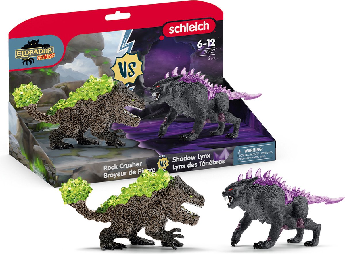 Schleich eldrador créatures ombre lynx contre rockbreaker -70827