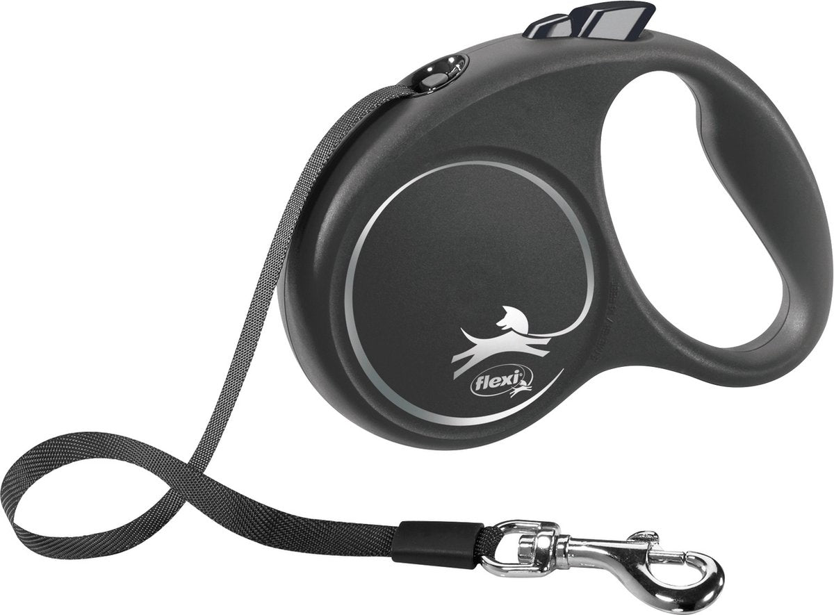 Ruban design noir ligne rétractable Flexi noir