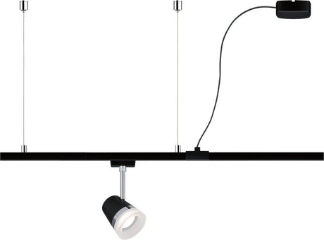 Paulmann urail end alimentation suspendue - accessoire d'éclairage sur rail - noir mat - accessoires - système de rail