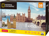 Puzzle 3D amusant et cubique, Big Ben, National Geographic
