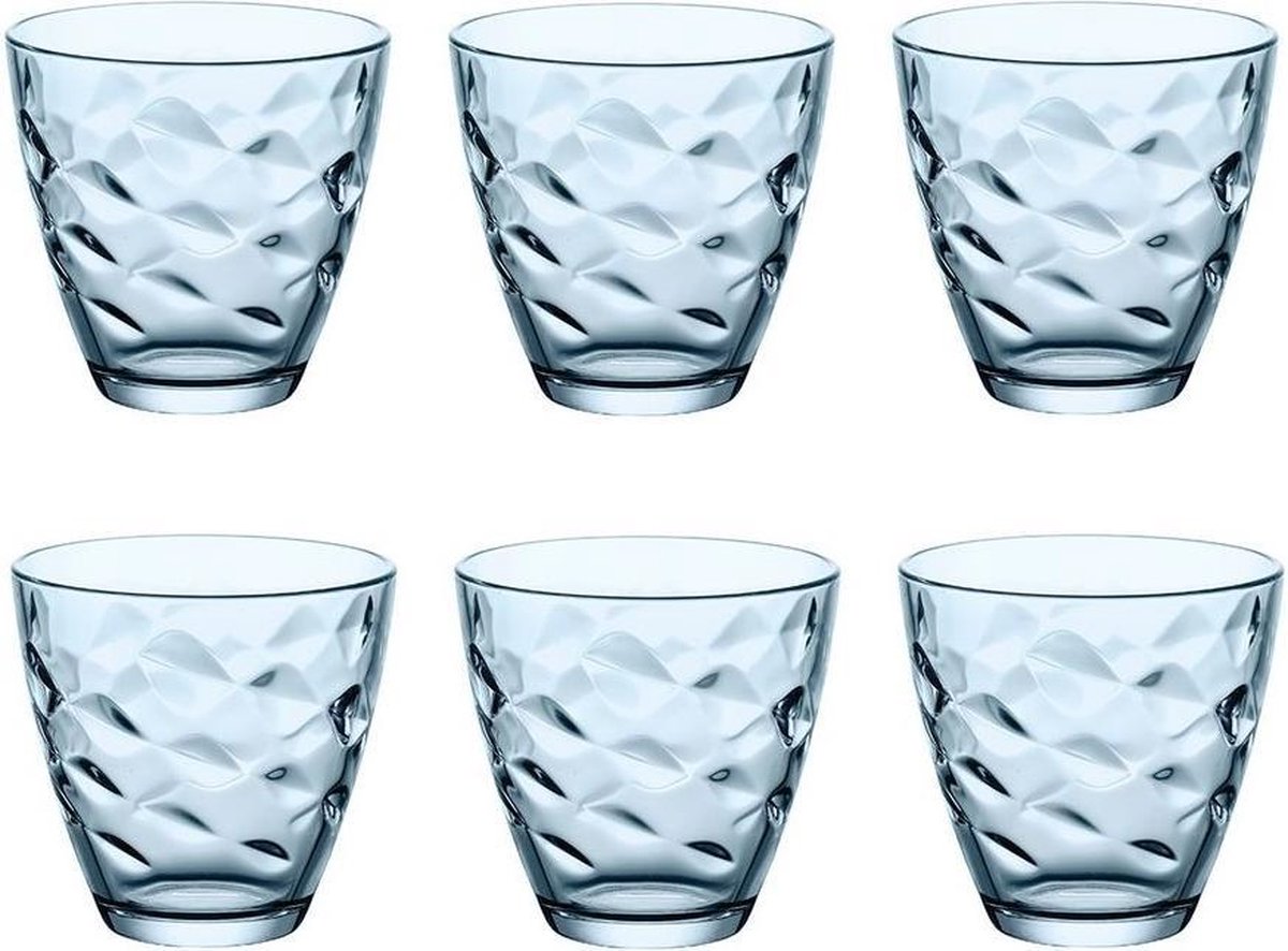 Verre Bormioli Rocco Flora - bleu - 260 ml - 6 pièces