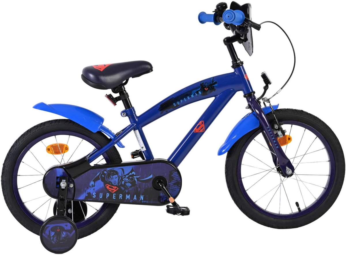 Vélo pour enfants Volare Superman - garçons - 16 pouces - bleu