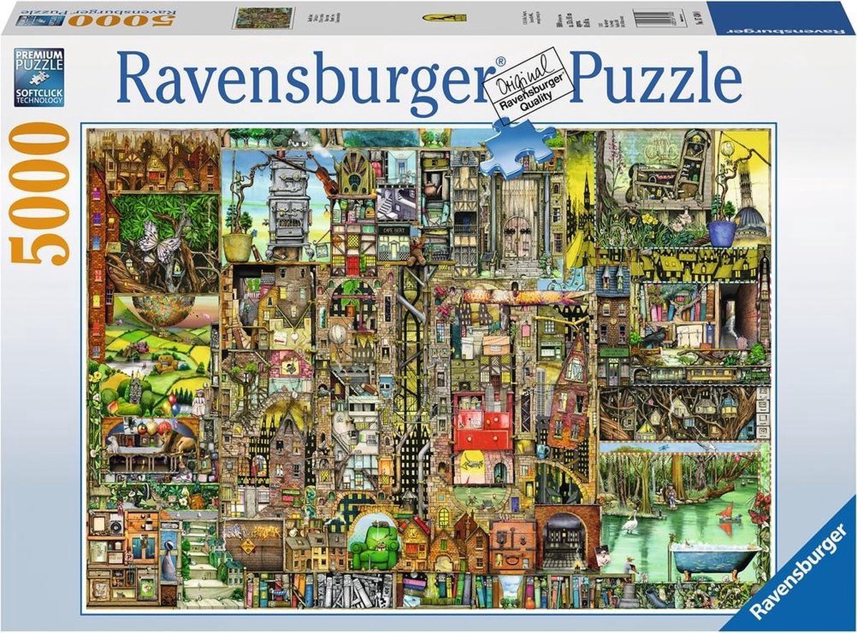 Ravensburger puzzle ville étrange colin thompson (5000 pièces)
