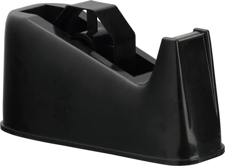 Dévidoir de ruban adhésif Q-connect, pour rouleaux 25 mm x 66 m, noir