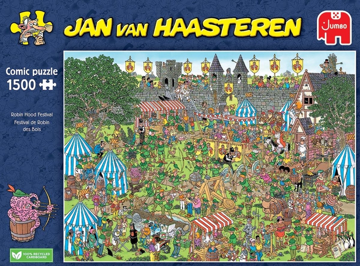 Puzzle Jumbo Jan Hasteren - Festival de Robin des Bois, 1500 pcs.