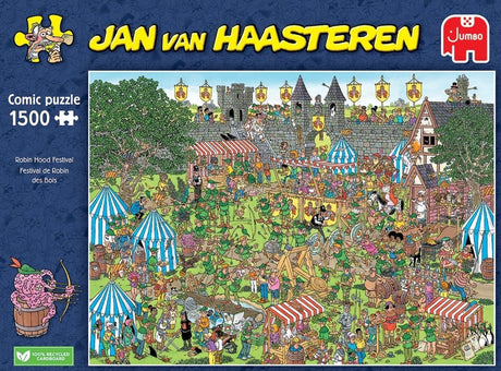 Puzzle Jumbo Jan Hasteren - Festival de Robin des Bois, 1500 pcs.