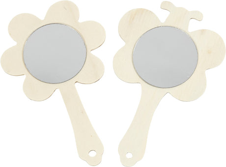 Société créative https : www.ccobby.nl miroir à main-h-13-9-cm-w-9-cm-20-piece-1-box