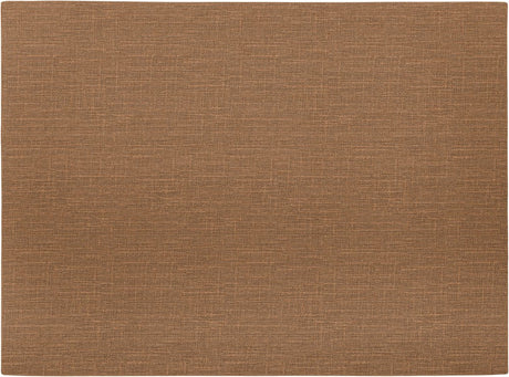 Mesapiu set de table aspect toile - rectangle - 33 x 45 cm - noyer - lot de 4