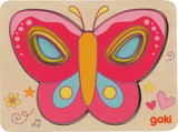 Goki puzzle en bois papillon, 5 pcs.