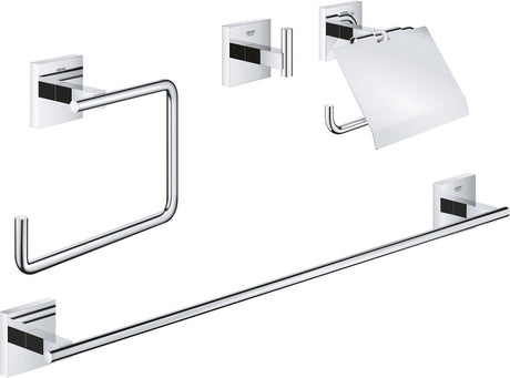 Grohe start cube ensemble d'accessoires 4-en-1 - chromé 41115000