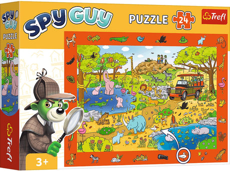 Trefl puzzle safari - jeu d'observation pour enfants - la famille I.
