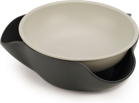 Joseph joseph - bol double - plastique - gris