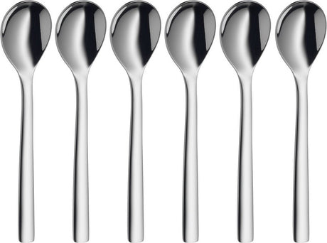 Wmf nuova - cuillères à œufs - 6 pièces - acier inoxydable - va au lave-vaisselle