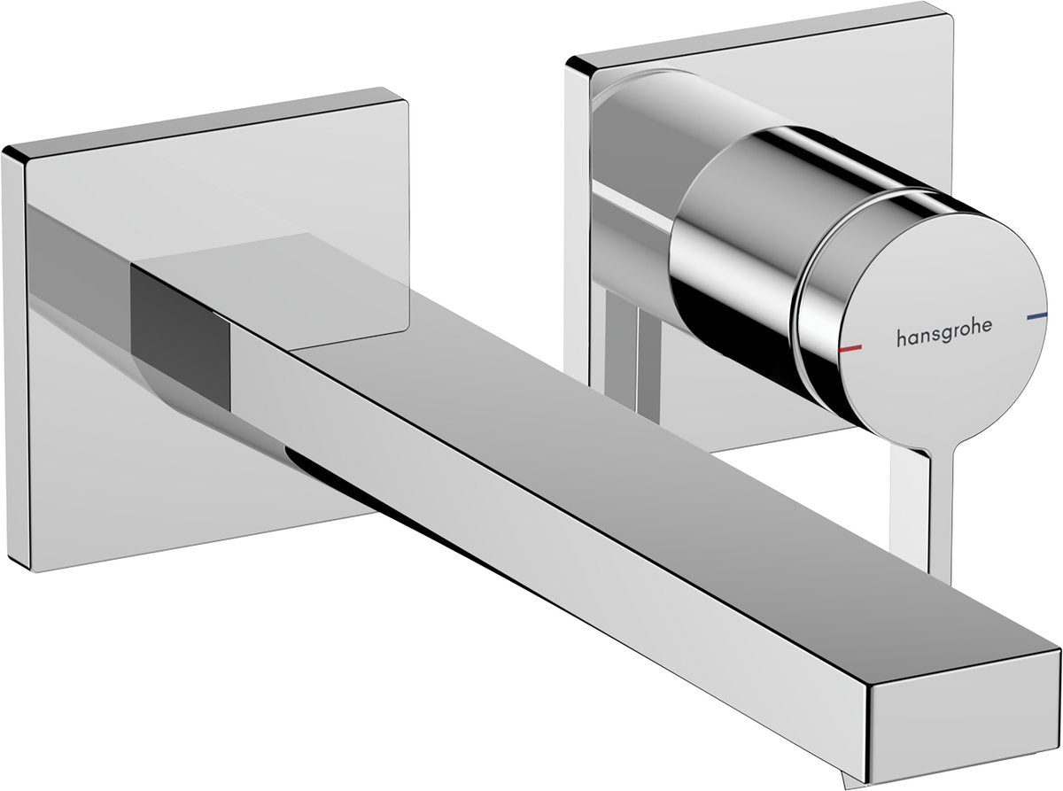 Hansgrohe tecturis e monocommande - robinet de lavabo à encastrer - pour montage mural - bec 22,5 cm - chrome