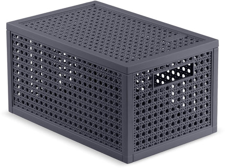 Panier de rangement Curver Kaya - 7l - 18,8x30x15,4 cm - anthracite
