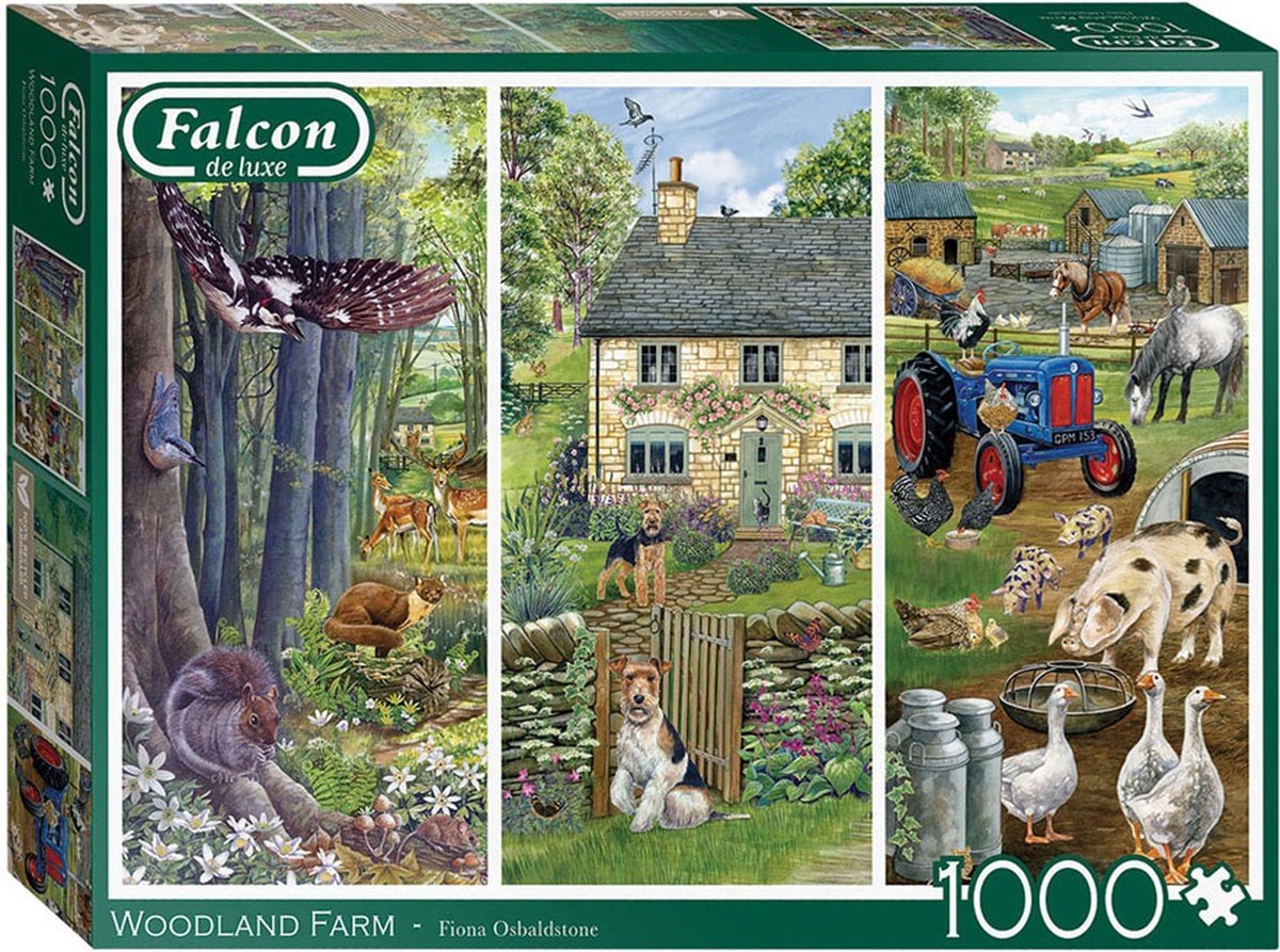 Puzzle Jumbo Falcon - Ferme forestière, 1000 pcs.
