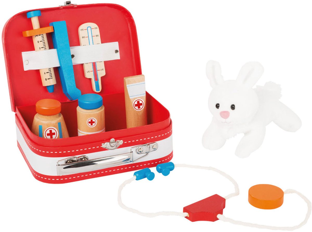 Small foot - coffret vétérinaire en bois dans un coffret, 9 pcs.