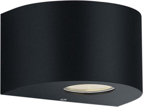 Rl vis ta lumière réalité rosario - applique murale - noir mat - incl. 2x smd 2w - éclairage extérieur - ip44