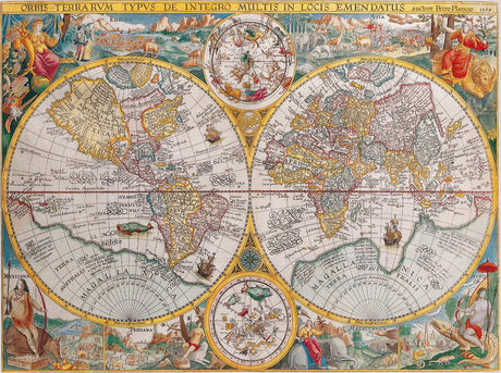Ravensburger Puzzle Carte du monde 1594, 1500 pcs.