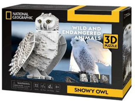 Puzzle 3D National Geographic pour le hibou des neiges