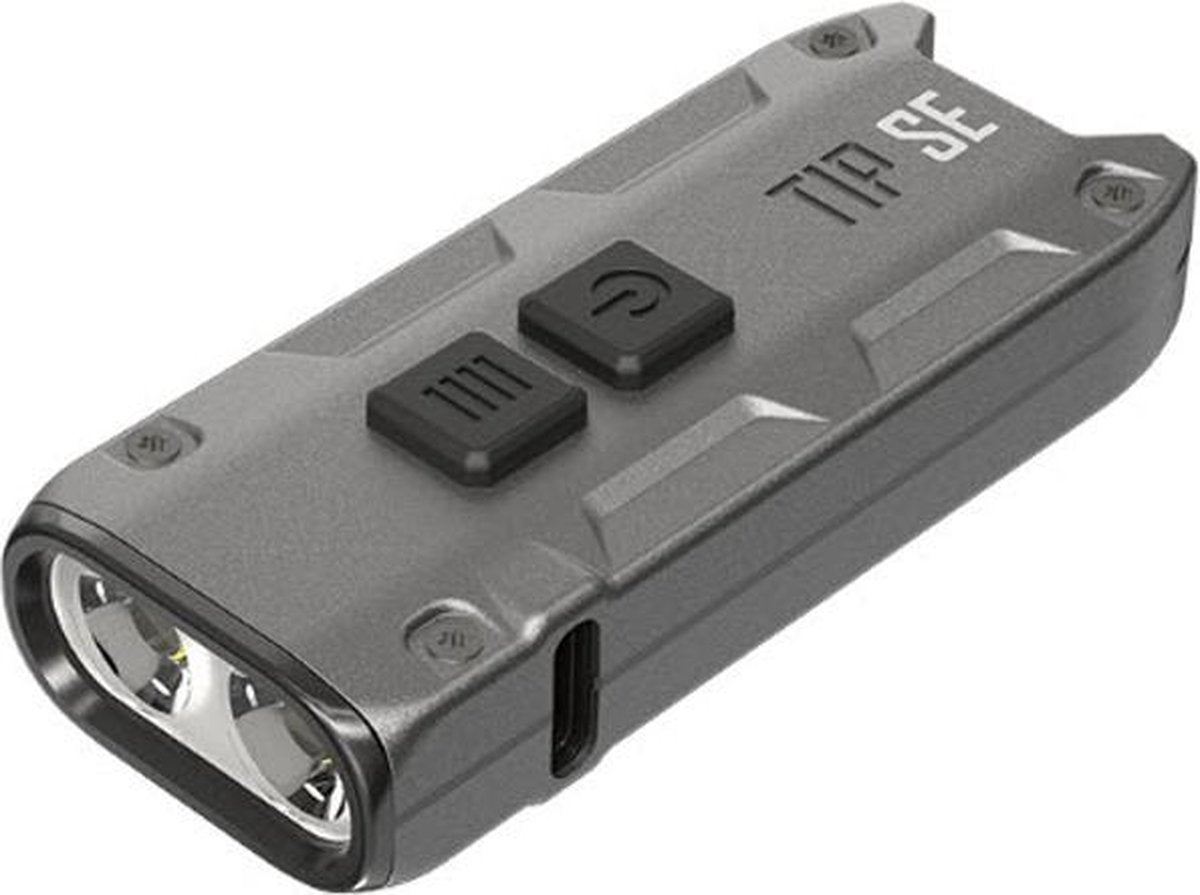 Lampe porte-clés rechargeable Nitecore tip se - noir métallisé