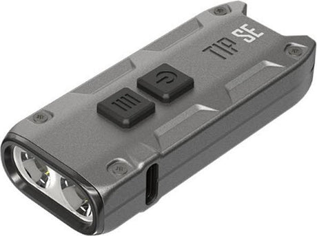 Lampe porte-clés rechargeable Nitecore tip se - noir métallisé