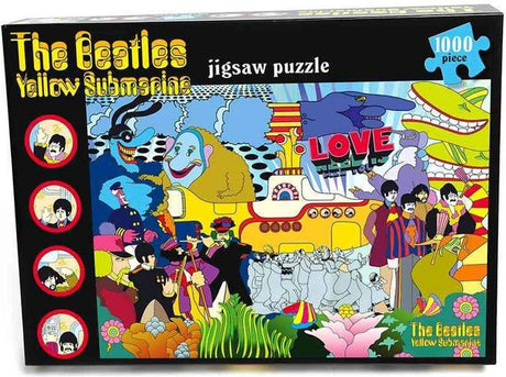 Tête en plastique puzzle The Beatles sous-marin jaune 1000 pièces multicolore