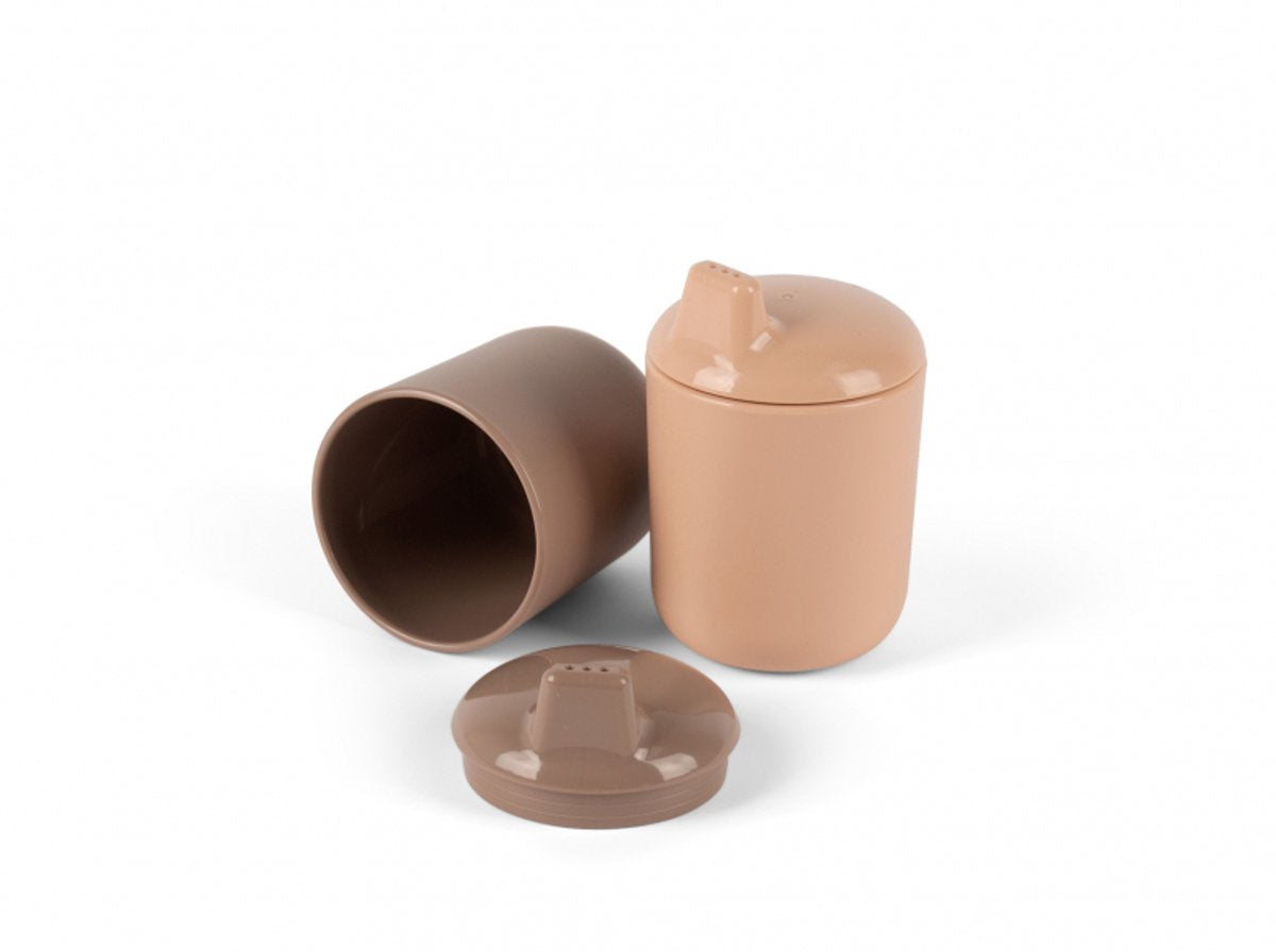 Gobelets anti-altération Dantoy beige moka, 2 pcs.