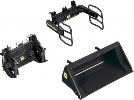 Ensemble d'outillage pour chargeur frontal Bressel en lade, noir