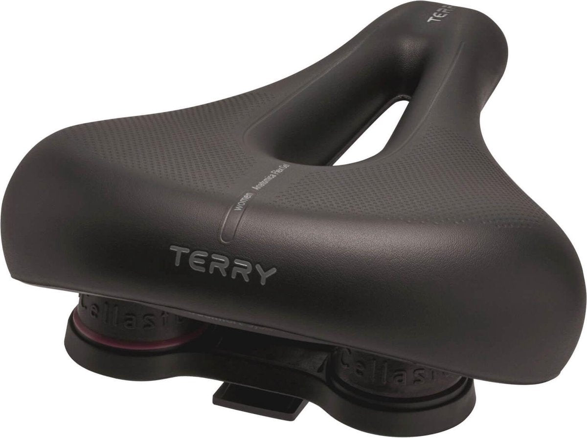 Terry selle anatomica flex gel dames noire