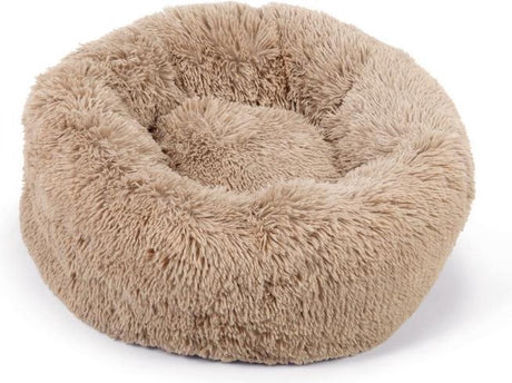 Beeztees yali - hondenmand - pluche - fluffy - beige - diam. 60 cm