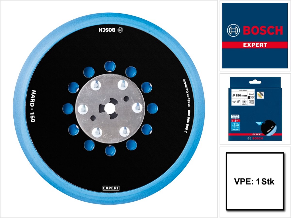 Bosch expert plateau support universel multitrous 150 mm dur - 26089...