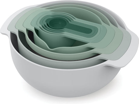 Joseph joseph editions sage nest 9 plus bols à mélanger - polypropylène - lot de 9 pièces - gris vert