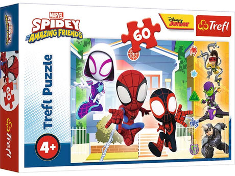 Puzzle Trefl 60 pièces - Spidey et son merveilleux ami Marvel Toys.