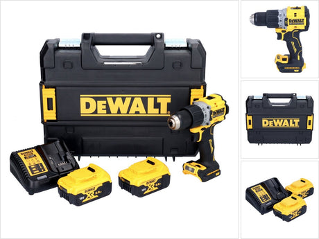 Outils Dewalt - Visseuse et perceuse à percussion sans fil 18 V, 2 batteries 5,0 Ah dcd805p2t