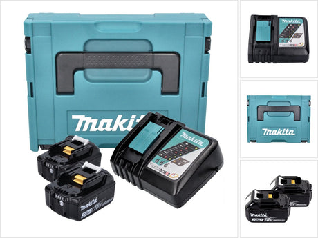 Accessoires Makita - lot de chargeur 9a et 2x batterie 18 v lxt 3,0 ah 197952-5